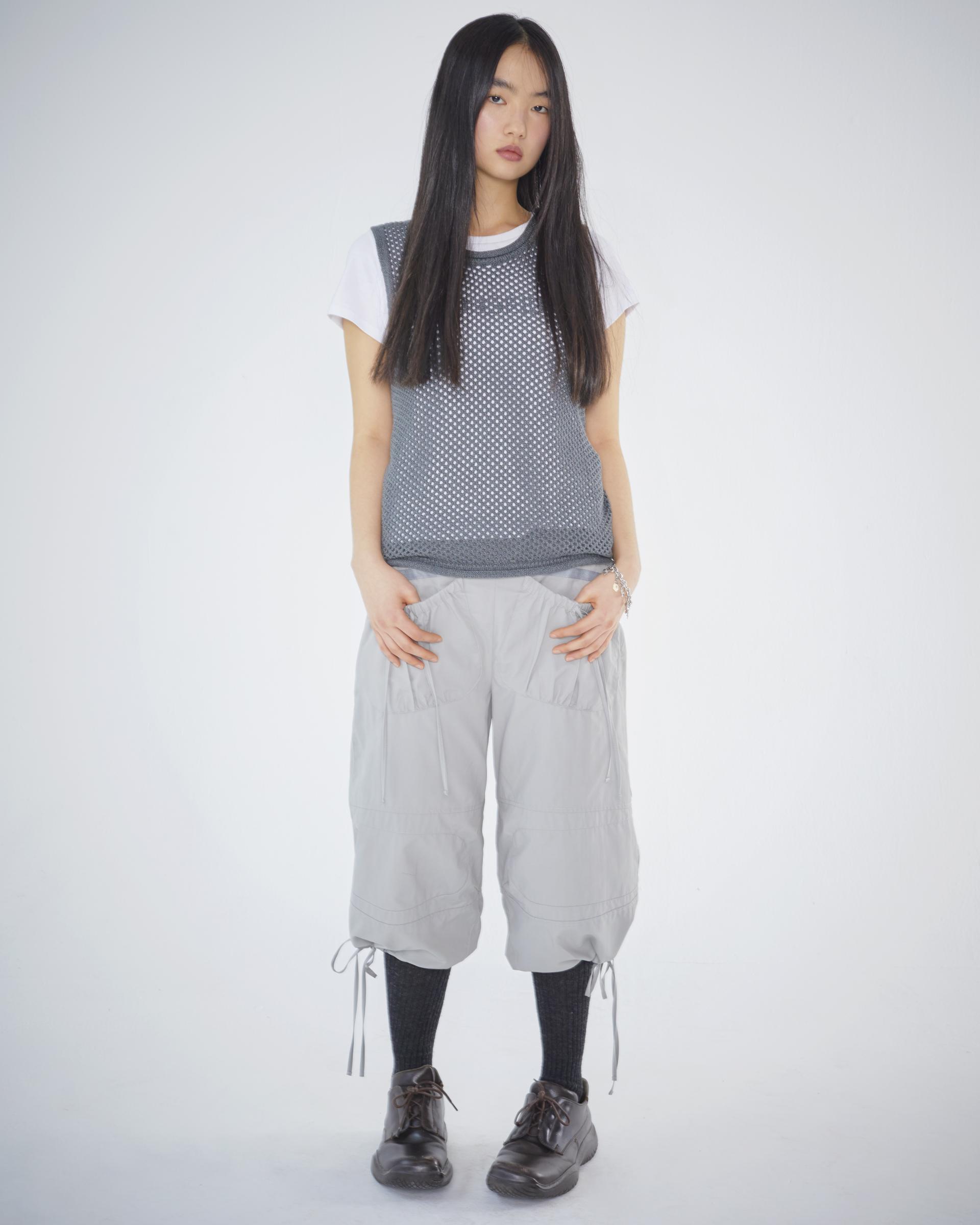 パンツ coyseio puckering pants gray PUCKERING PANTS GREY