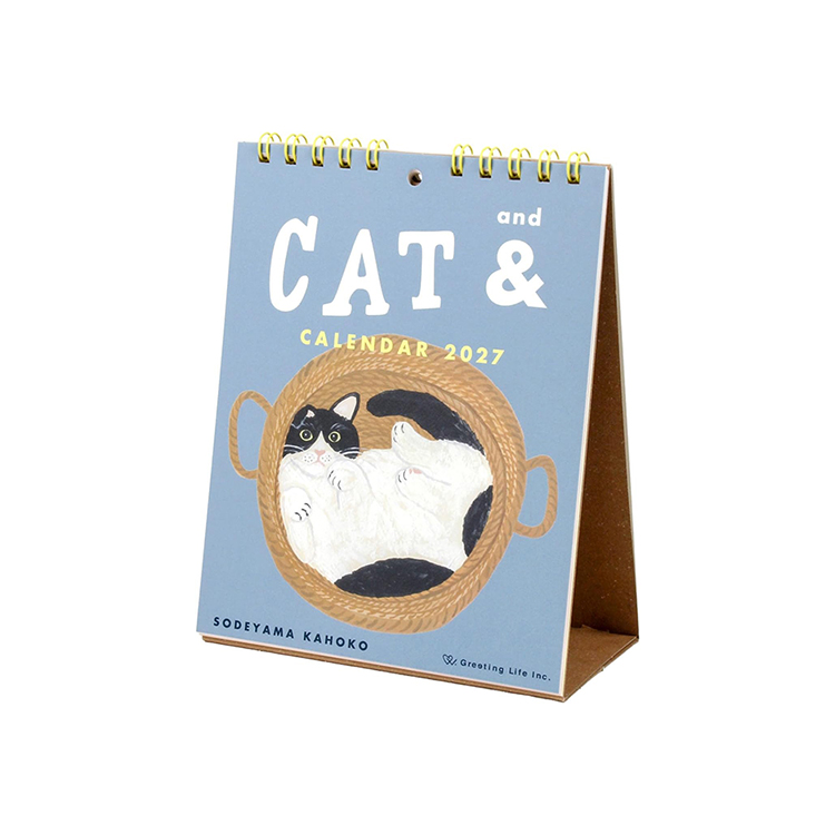 [2027Calendar] CAT AND Kahoko Sodayama Desk Calendar