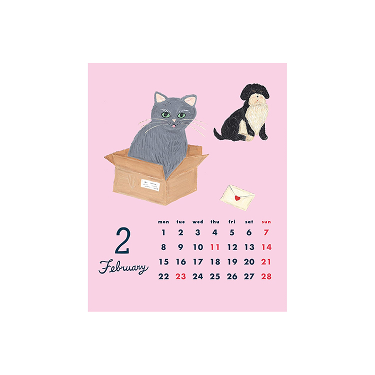 [2027Calendar] CAT AND Kahoko Sodayama Desk Calendar