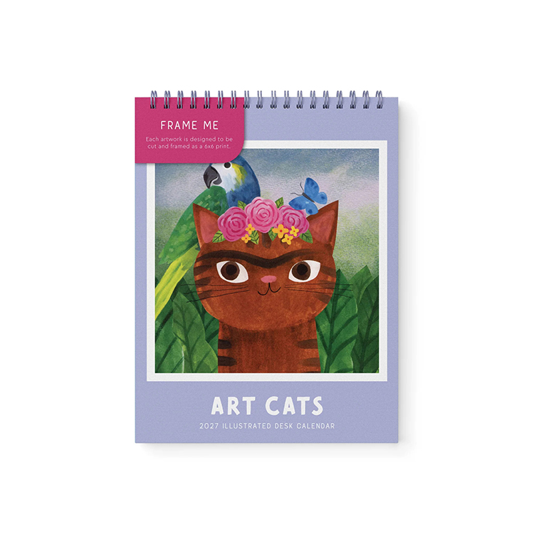 [2027Calendar] Art Cats Desk Calendar