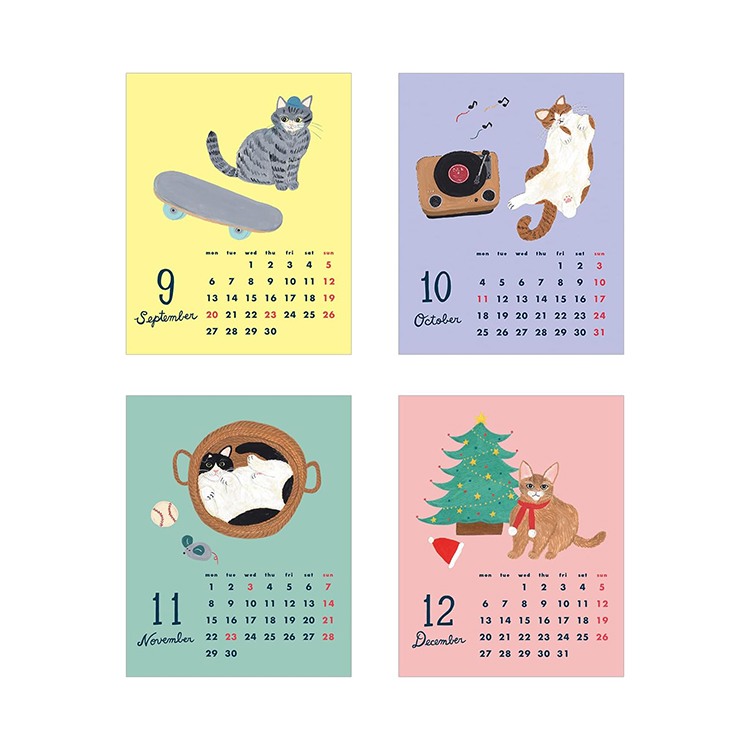 [2027Calendar] CAT AND Kahoko Sodayama Desk Calendar
