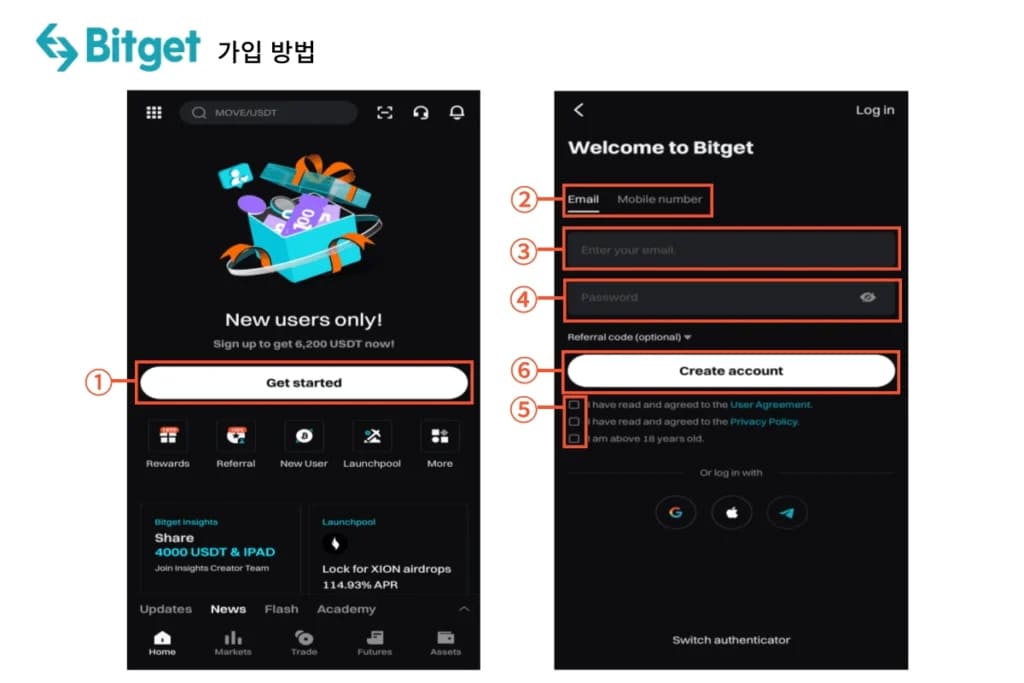 비트겟-가입방법1