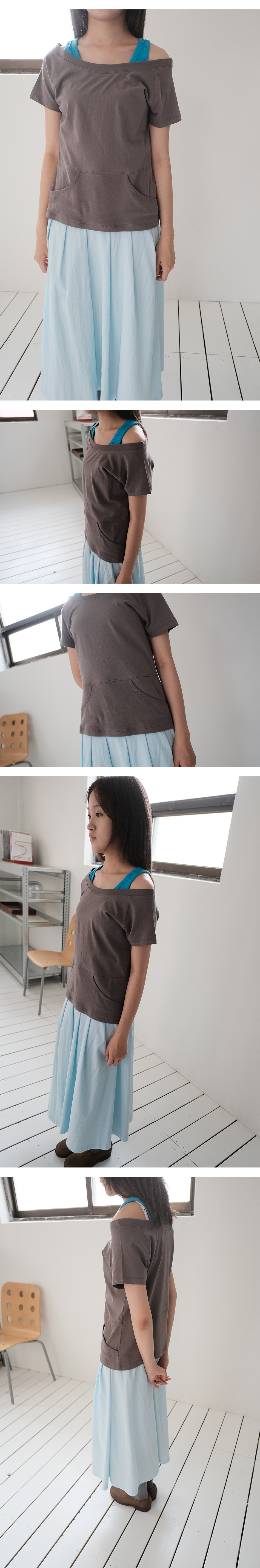wideneck pocket T
