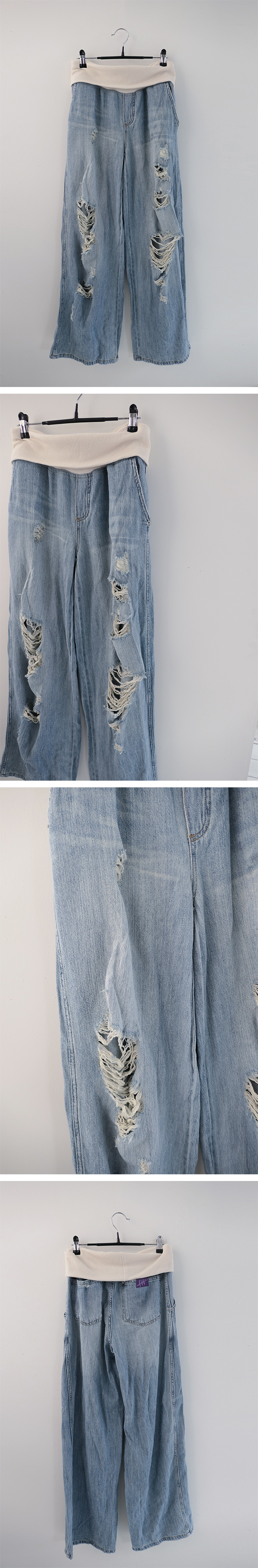 demage banding denim