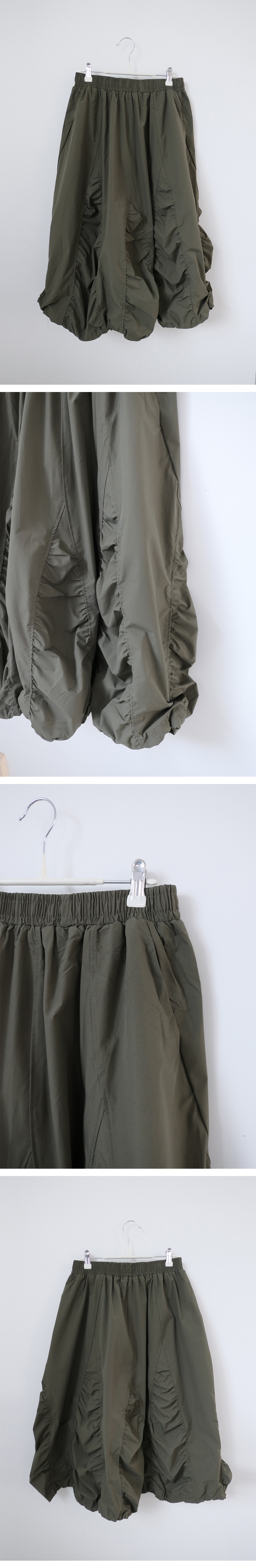 V shirring skirt