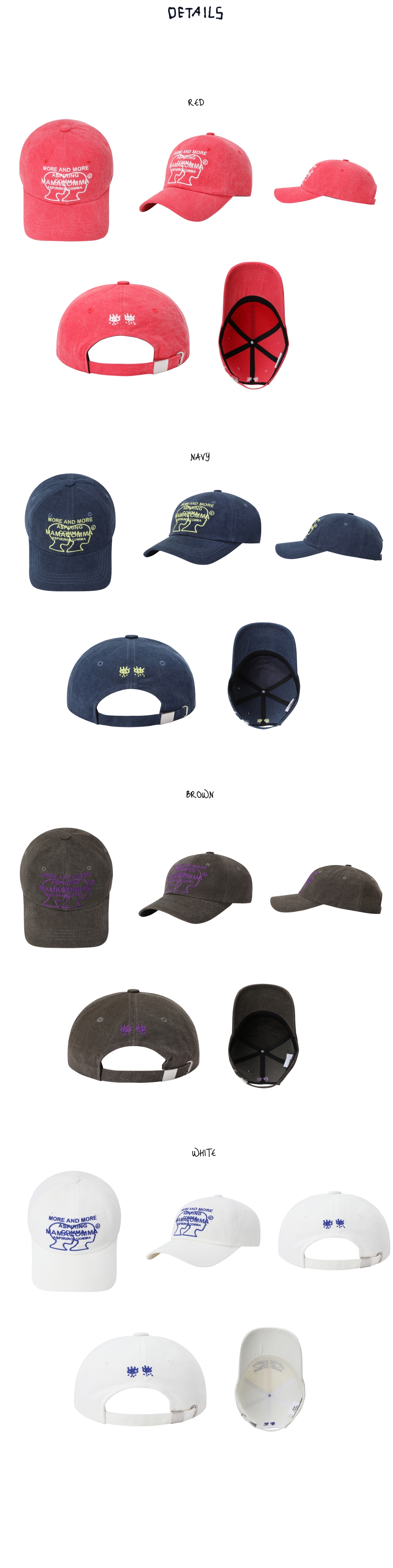 MM Silhouette Lettering N.01 Cap ( 4 colors )