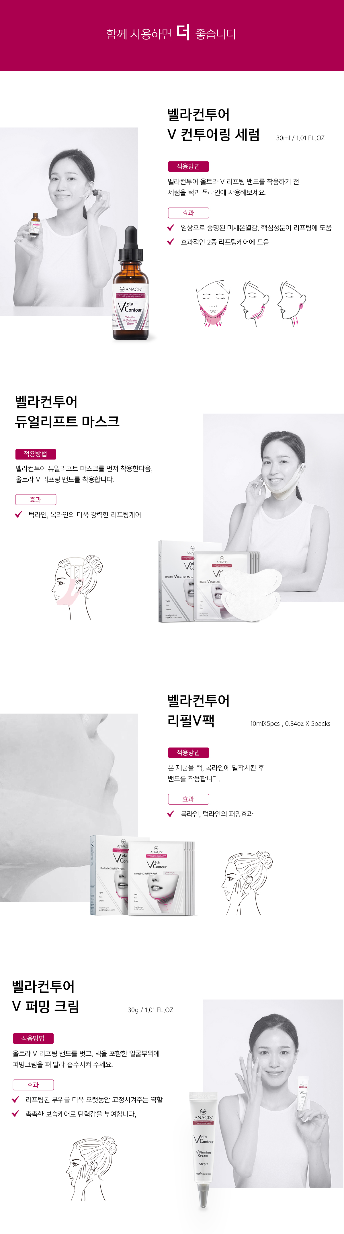 벨라컨투어 울트라 V 리프팅 밴드 윤곽관리 얼굴 타이트닝