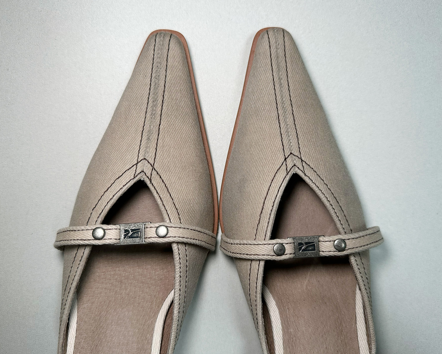WAXED MULES 01 BEIGE | Refurb | Size 245