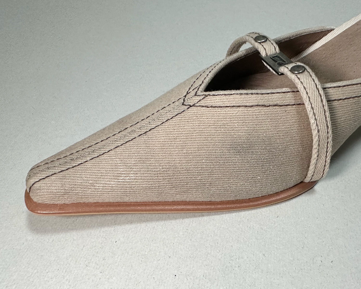 WAXED MULES 01 BEIGE | Refurb | Size 245