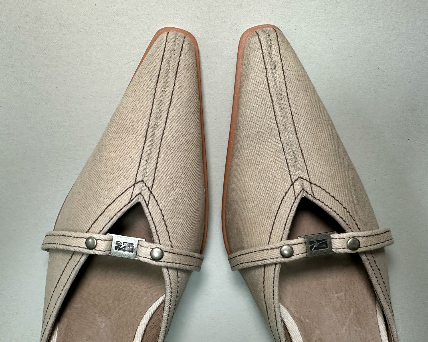 WAXED MULES 01 BEIGE | Refurb | Size 245