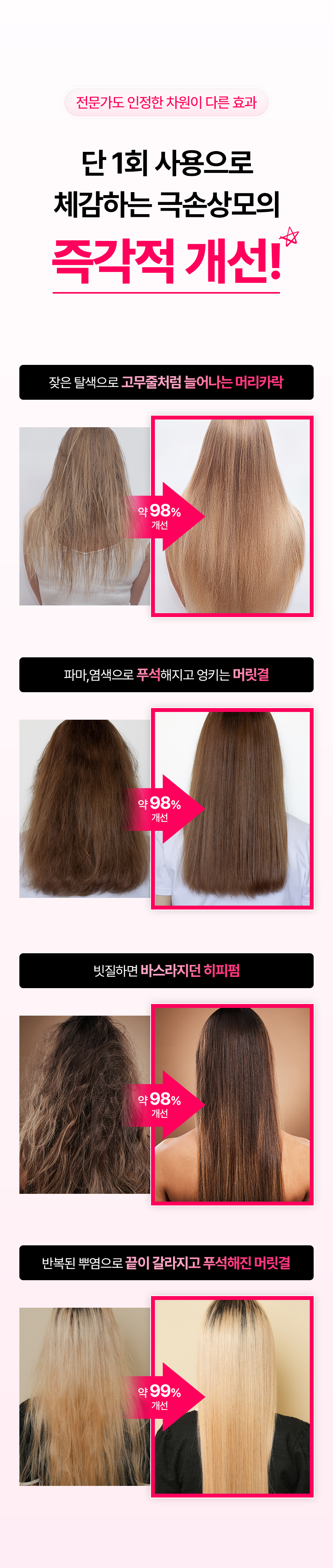[Only 헤어디자이너] 핑크고트 + 글로우고트 6개 세트