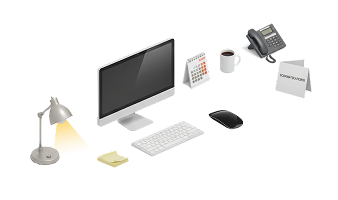 마이 커리어 오피스 시스템 일러스트