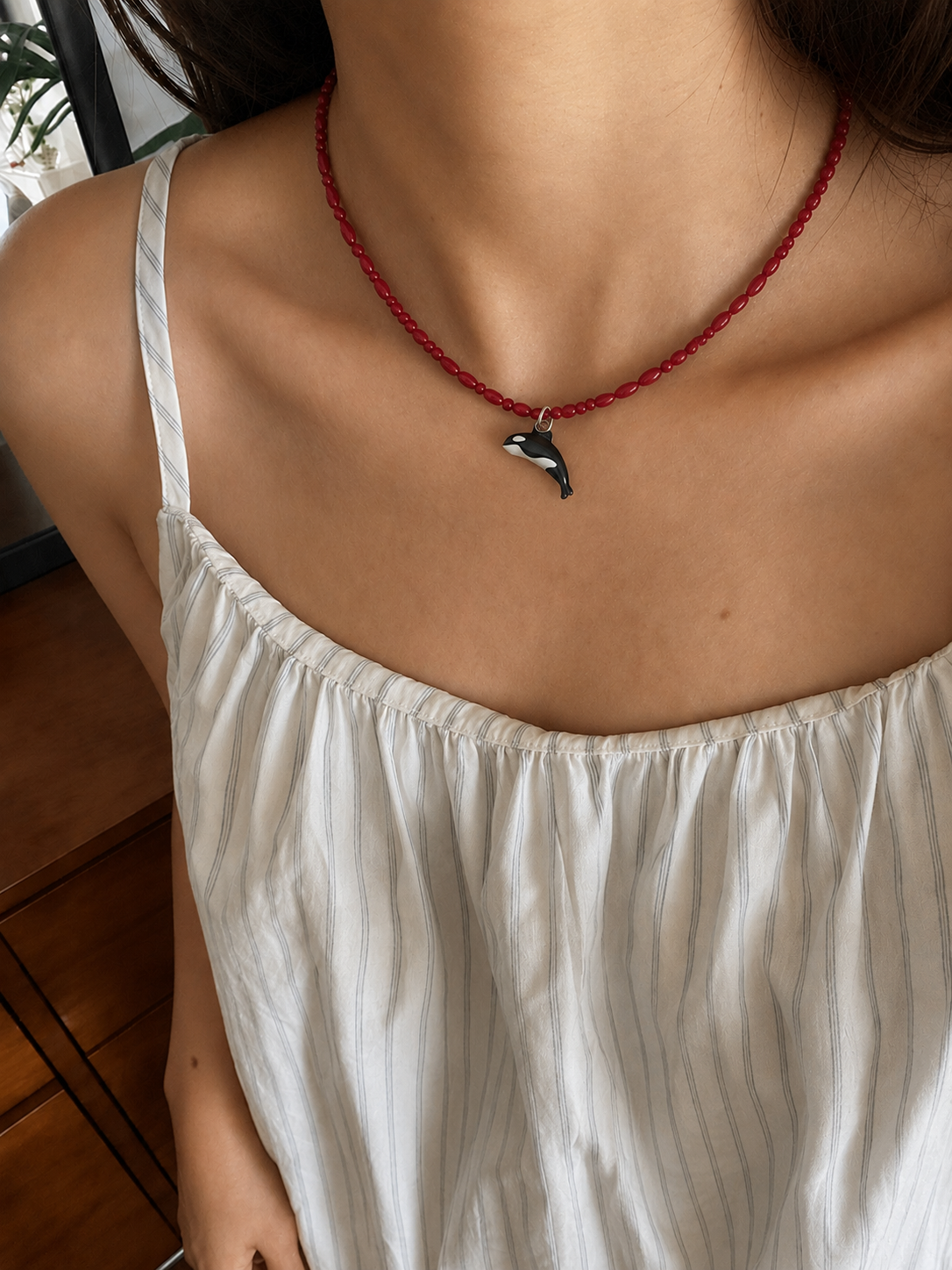 [Simgirok] Orca Red Necklace