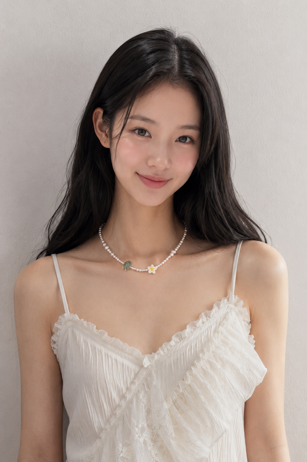 [Simgirok] Sea Turtle Pearl Necklace