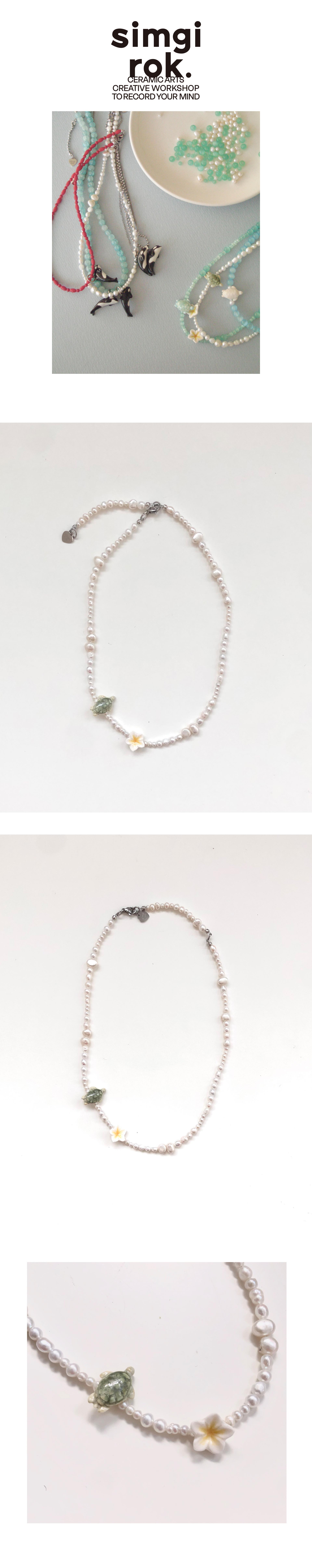 [Anna's attic] Sea Turtle Pearl Necklace