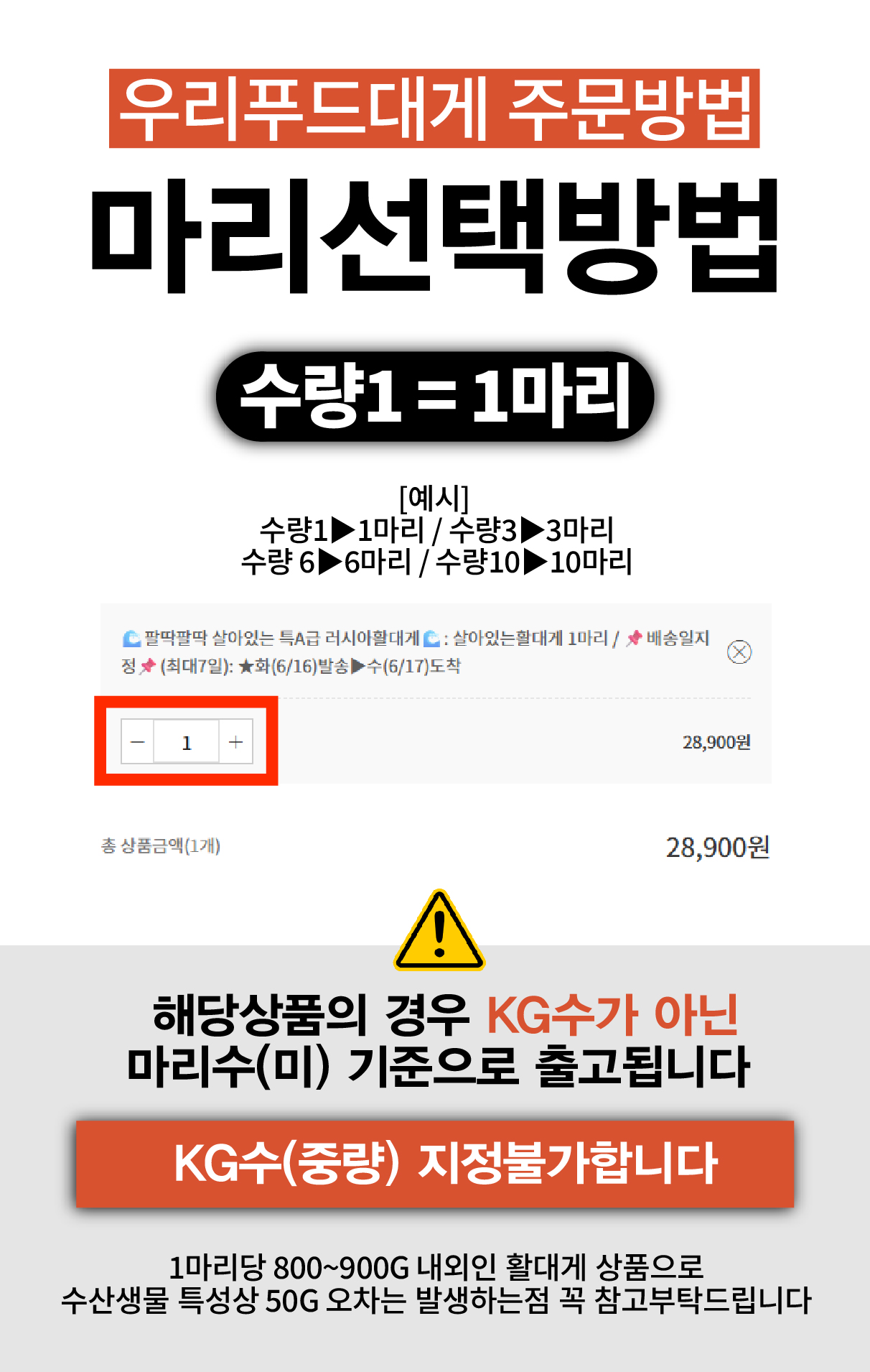 (릴스이벤트) 특A급 살아있는 러시아 활대게 1마리 (활/자숙선택)