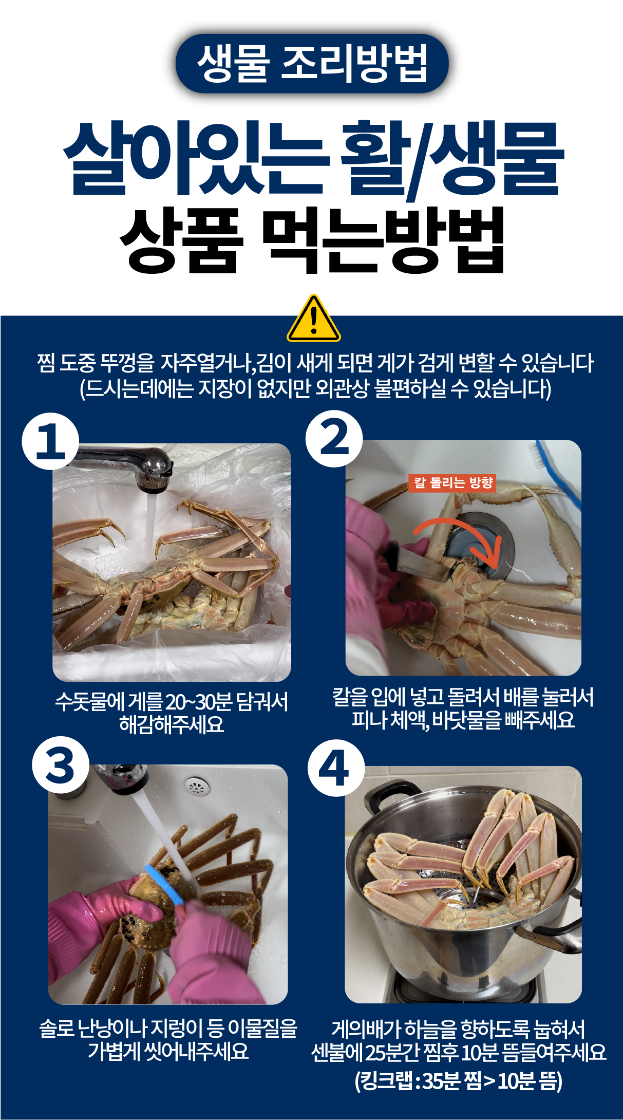 선주직송 독도 박달홍게 1kg (활/자숙 선택)