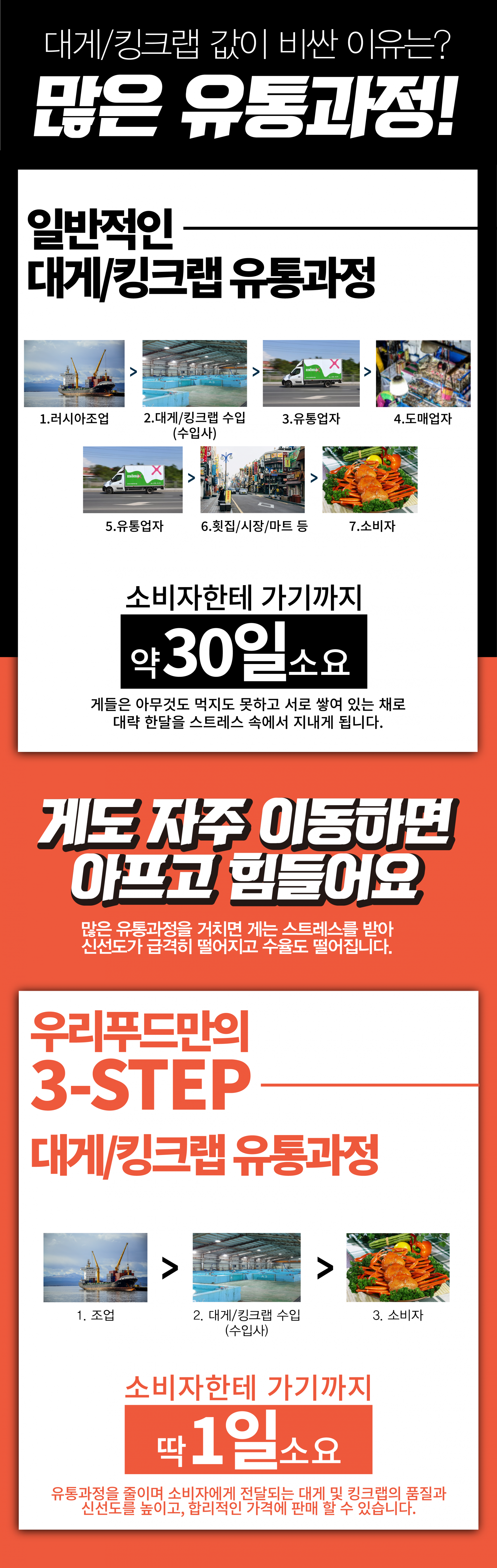 러시아 비품대게 1마리 (활/자숙선택)
