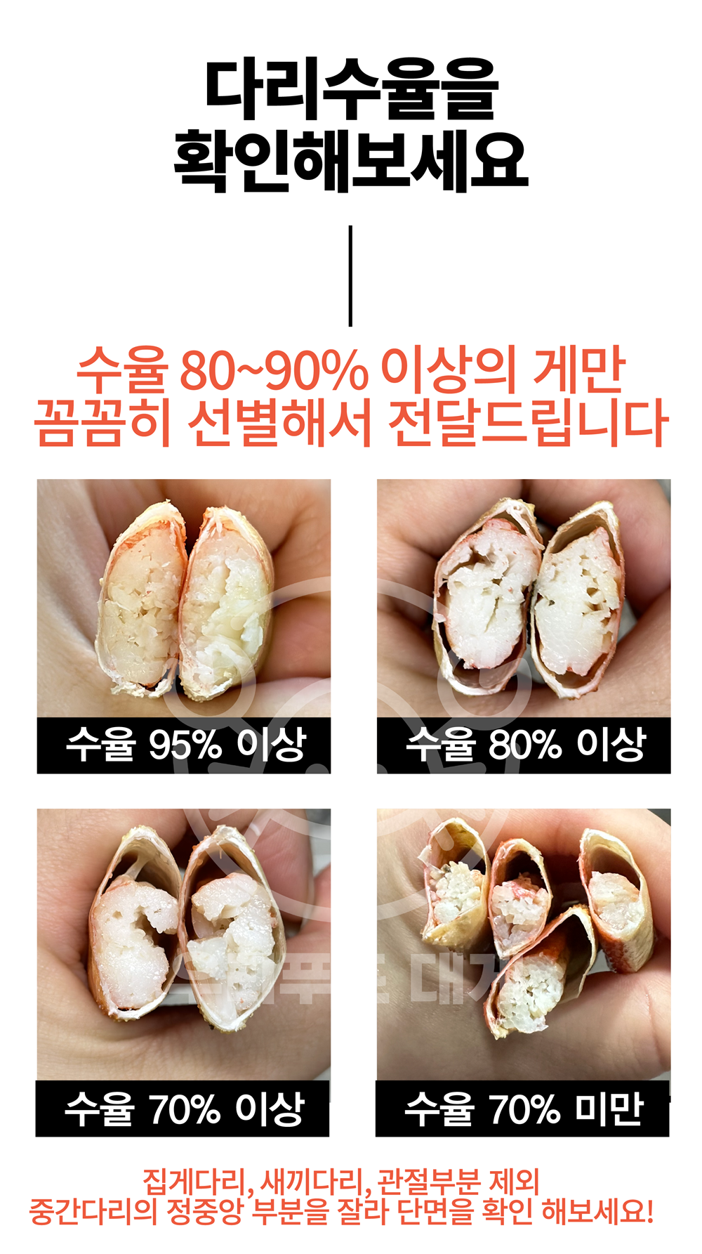 러시아대게 손질도시락 1인분/2.5인분