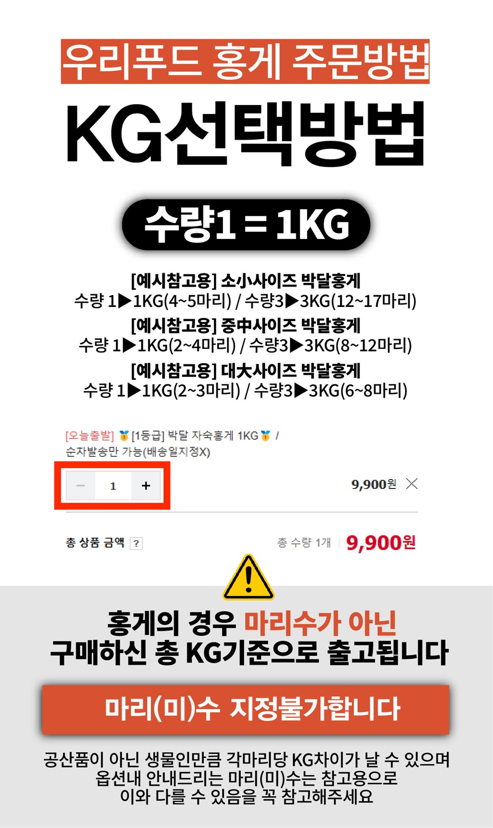 선주직송 독도 박달홍게 1kg (활/자숙 선택)