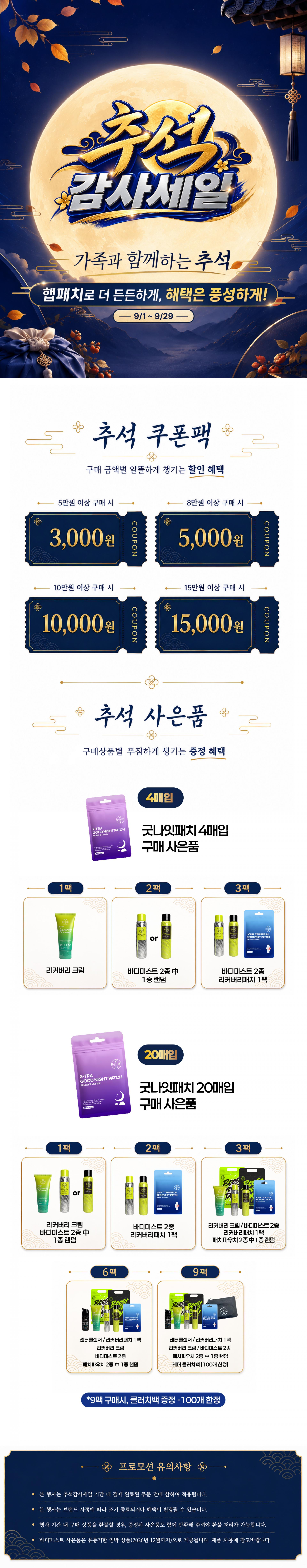 HEB 햅 엑스트라 굿나잇 패치 20매입