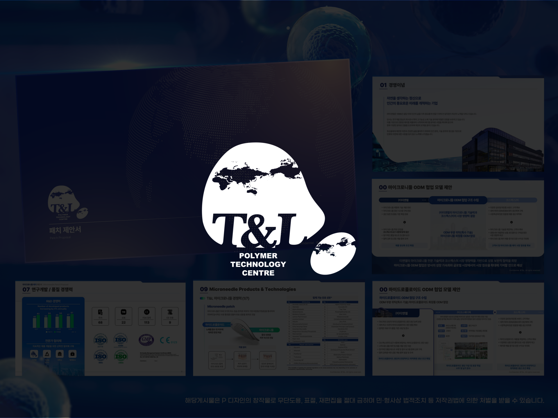 티엔엘 IR자료 디자인 제작