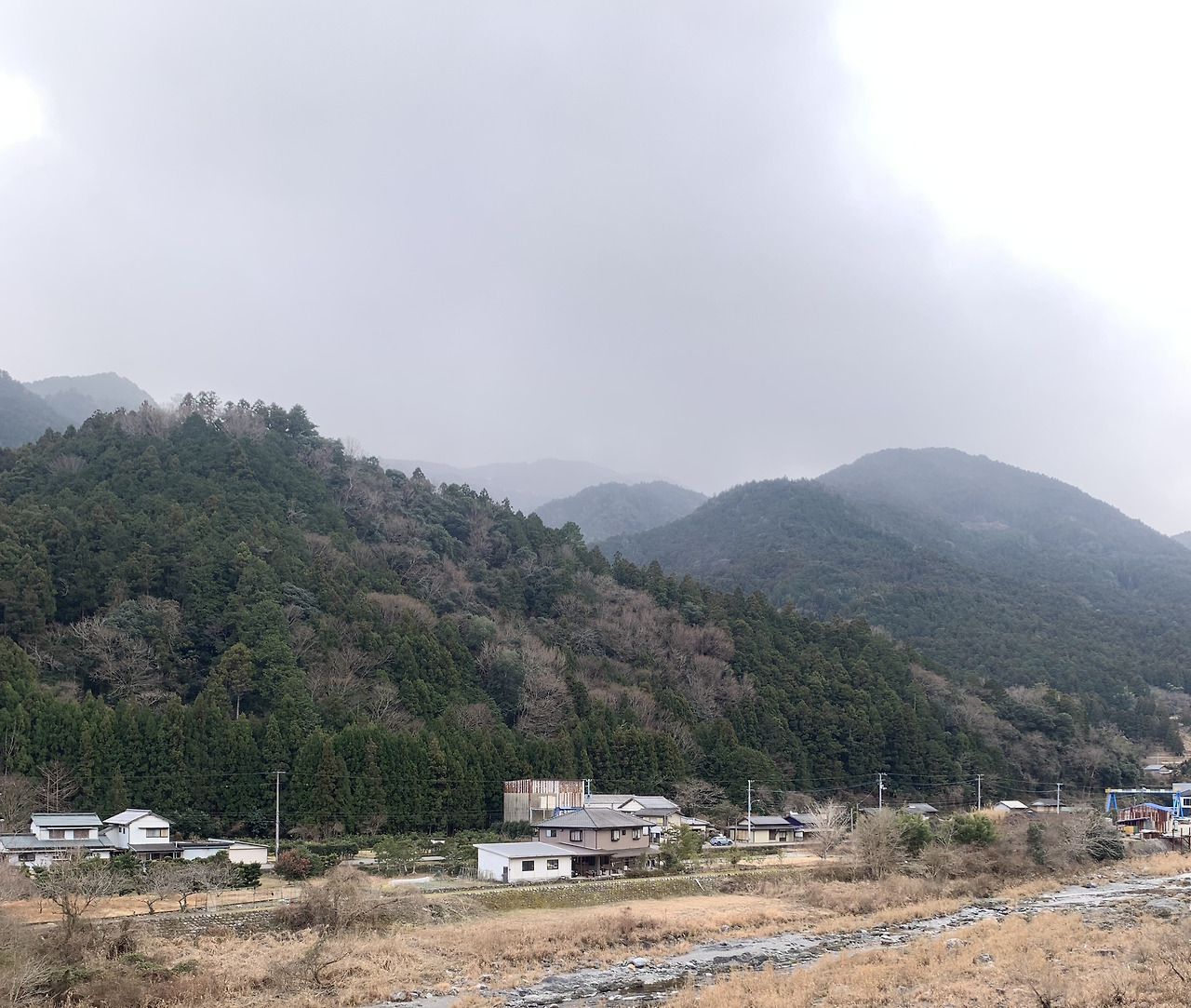 한적한 산촌마을, 가미야마의 풍경