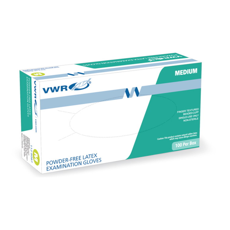 VWR POWDER-FREE LATEX EXAMINATION GLOVES