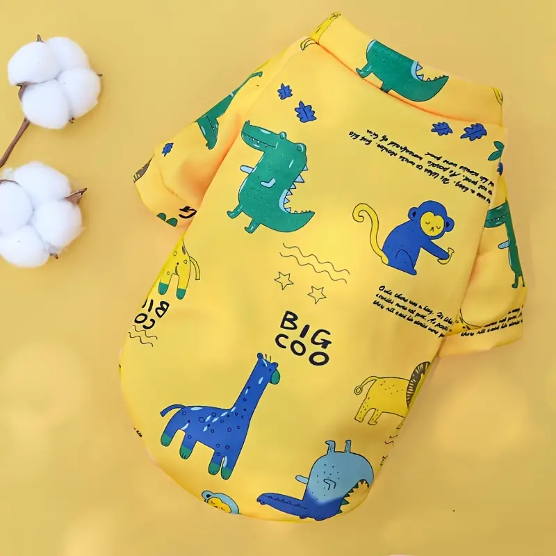 1pc 겨울과 봄용 애완동물 의류 - 작고 중간 크기의 개를위한 귀여운 및 아늑한 개 스웨트 셔츠 - 털친구를 따뜻하고 세련되게 유지하세요 세부 정보 4