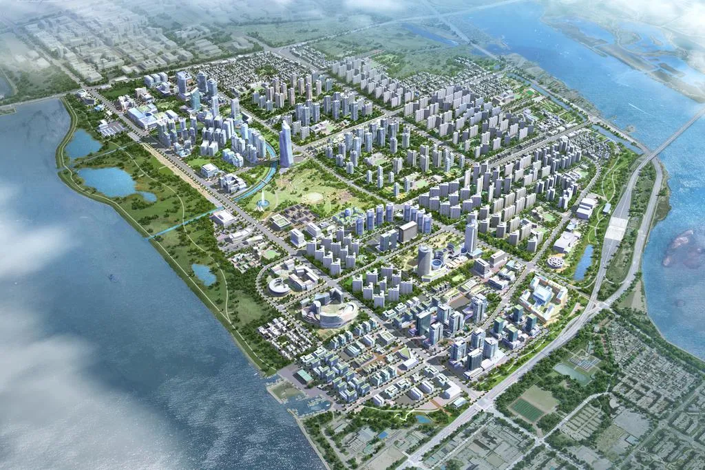 명지국제신도시 조감도 / 출처: 부산진해경제자유구역 홈페이지