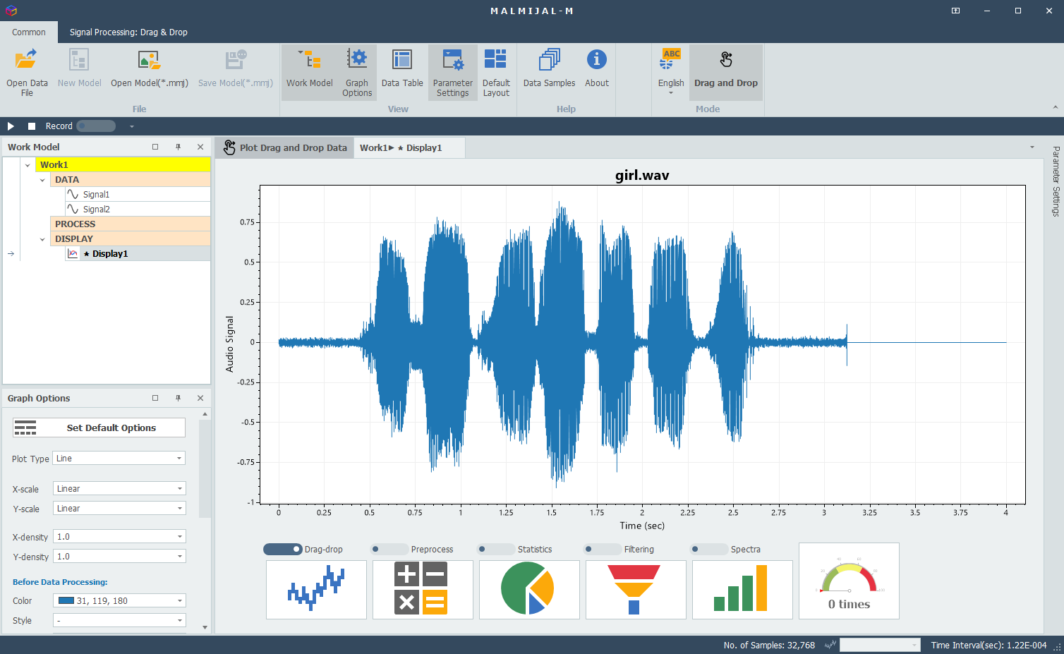 Open an audio file
