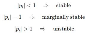 Stability Condition