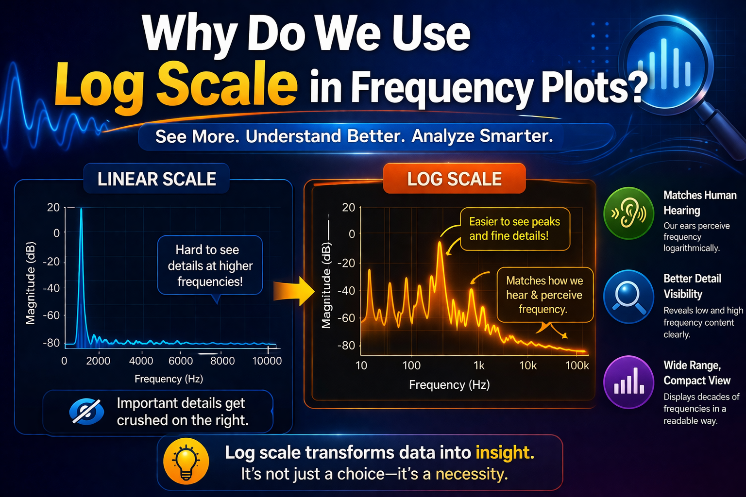 Why Do We Use Log Scale in Frequency Plots