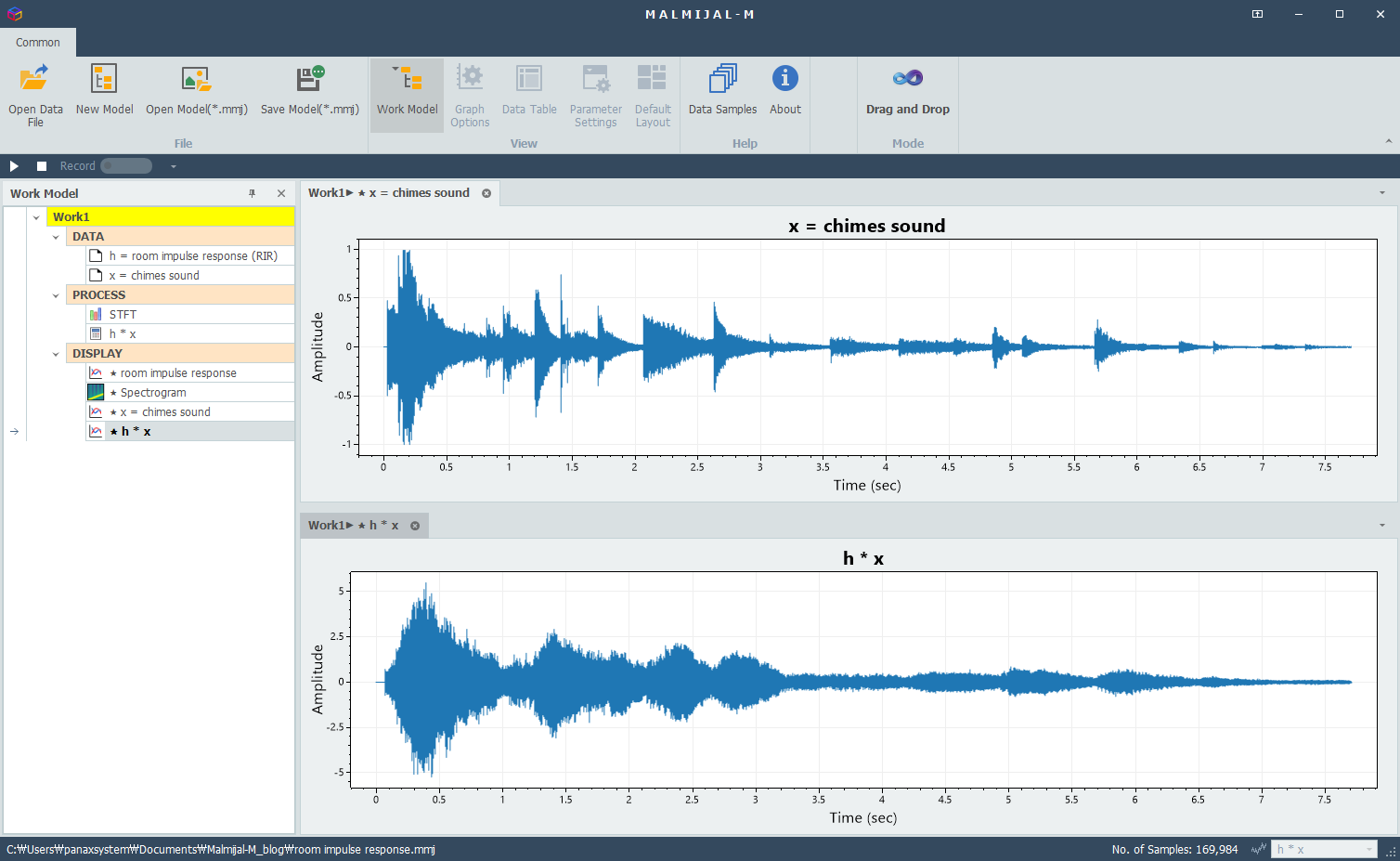 You can try playing back the convolution result in MALMIJAL