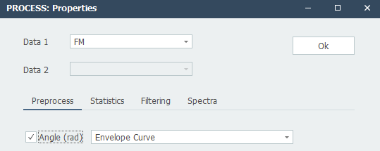 Preprocess: Envelope Curve property window to get Angle