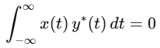 orthogonality in continous time