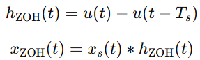 impulse response of ZOH