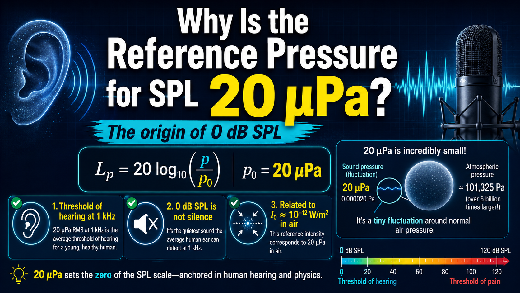 Why Is the Reference Pressure for SPL 20 μPa?