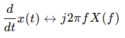 Differentiate of x(t)
