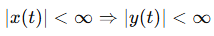 BIBO stability condition