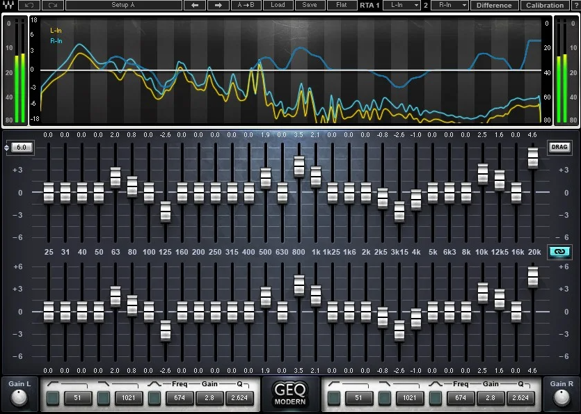 Software Graphic Equalizer - Waves Audio GEQ