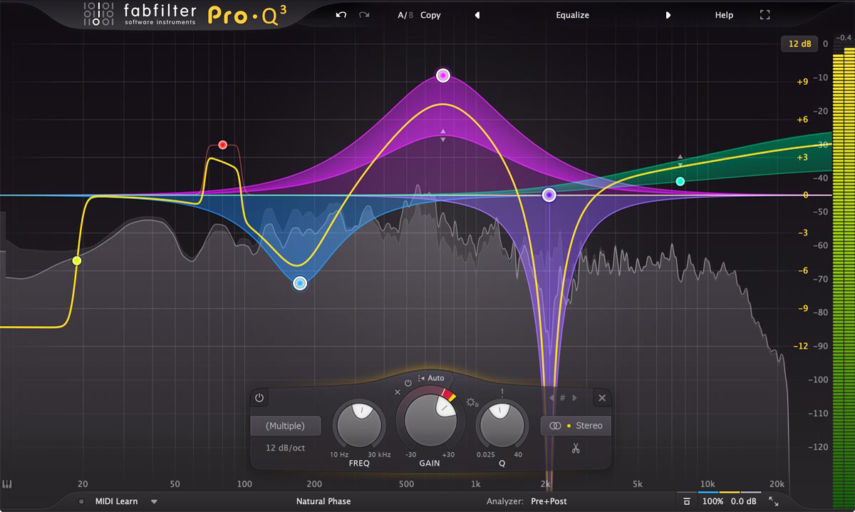 Software Parametric Equalizer - FabFilter Pro-Q3