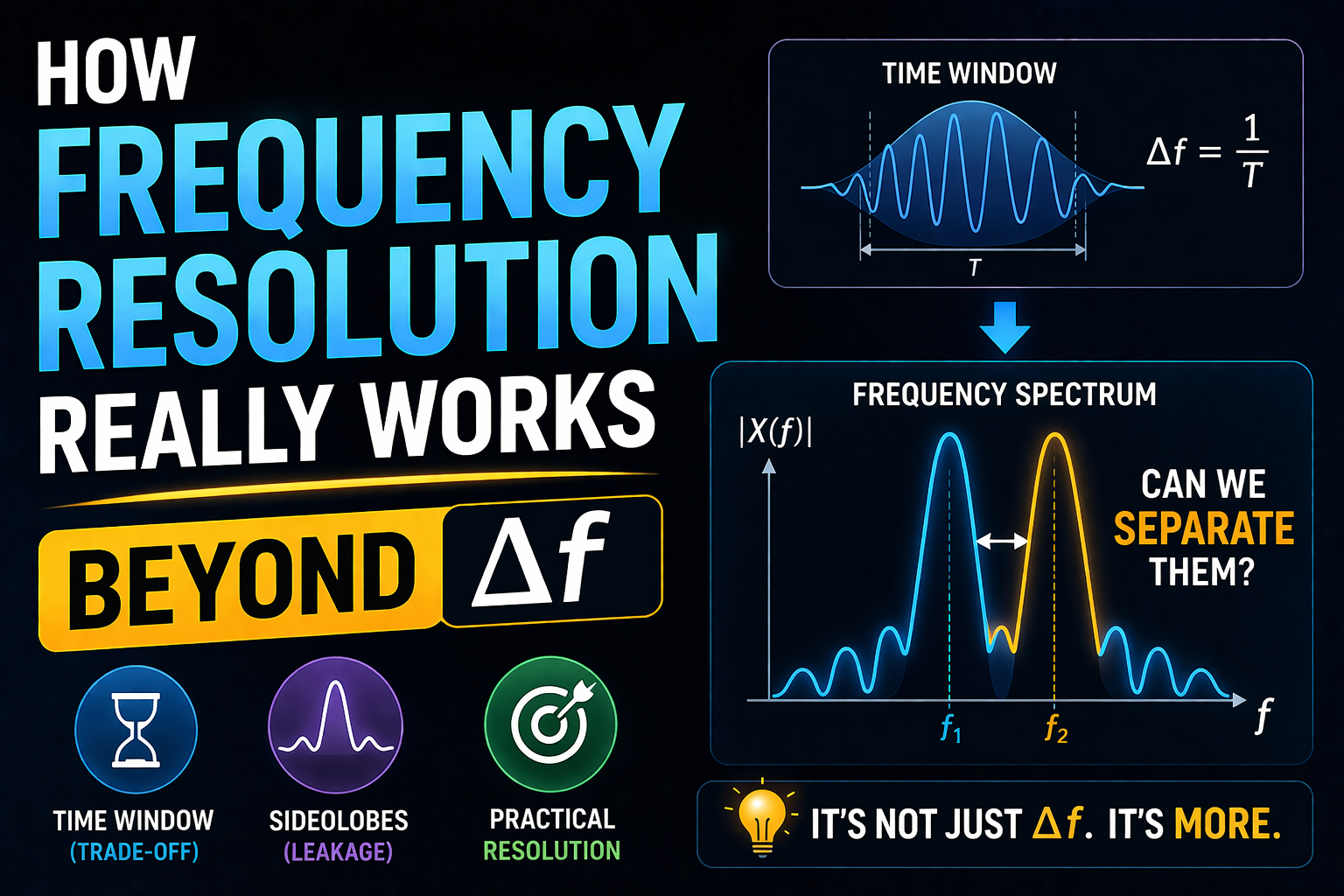How Frequency Resolution Really Works Beyond Δf