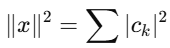 Parseval's theorem