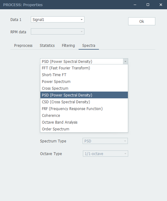 Spectrum analysis method and corresponding window selection in MALMIJAL