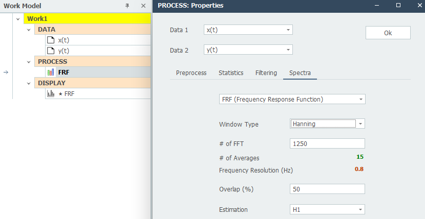 FRF property window