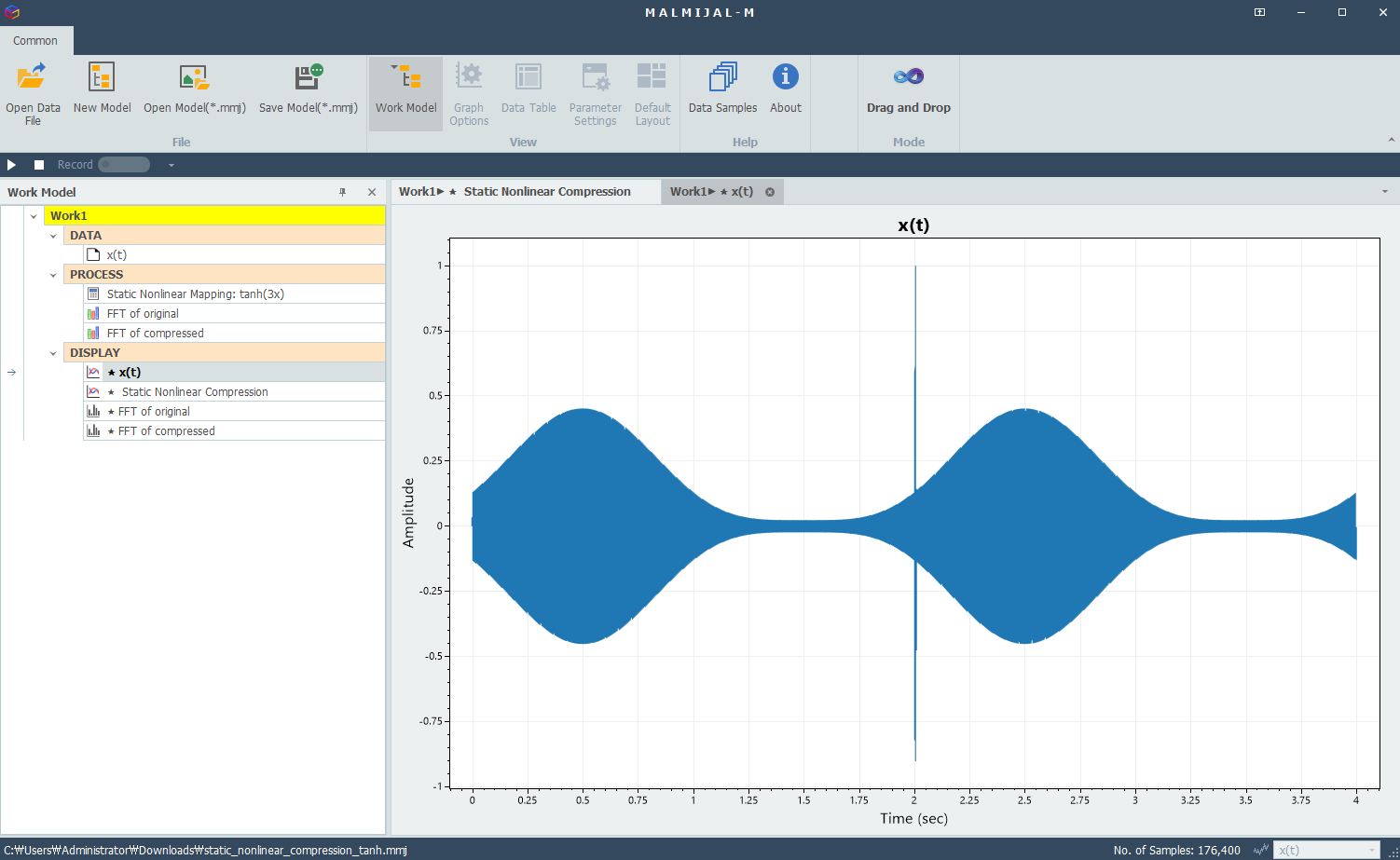 Before nonlinear amplitude compression