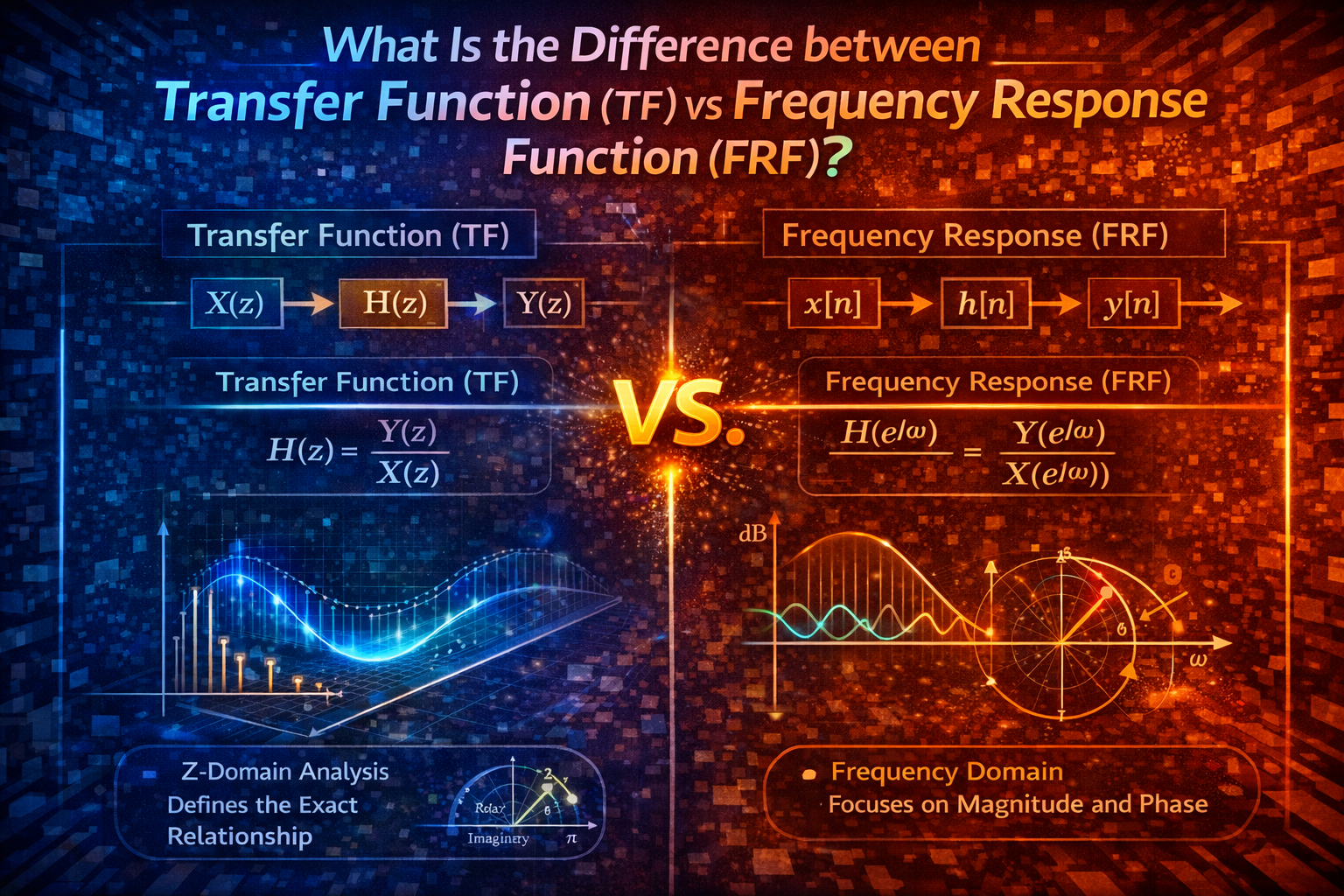 What Is the Difference between Transfer Function (TF) and Frequency Response Function (FRF)?