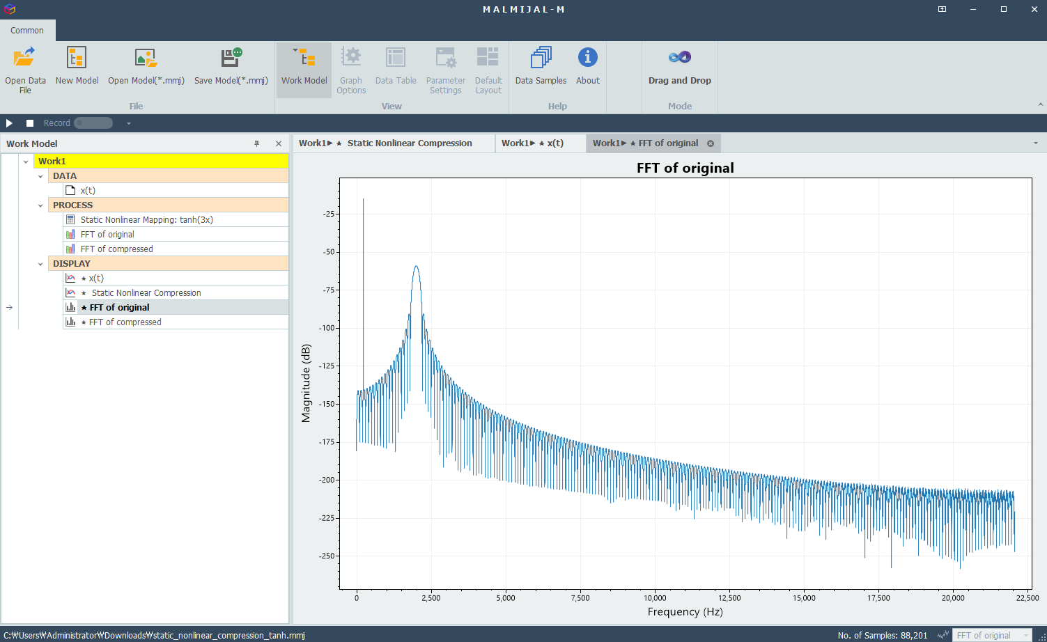 Before nonlinear amplitude compression