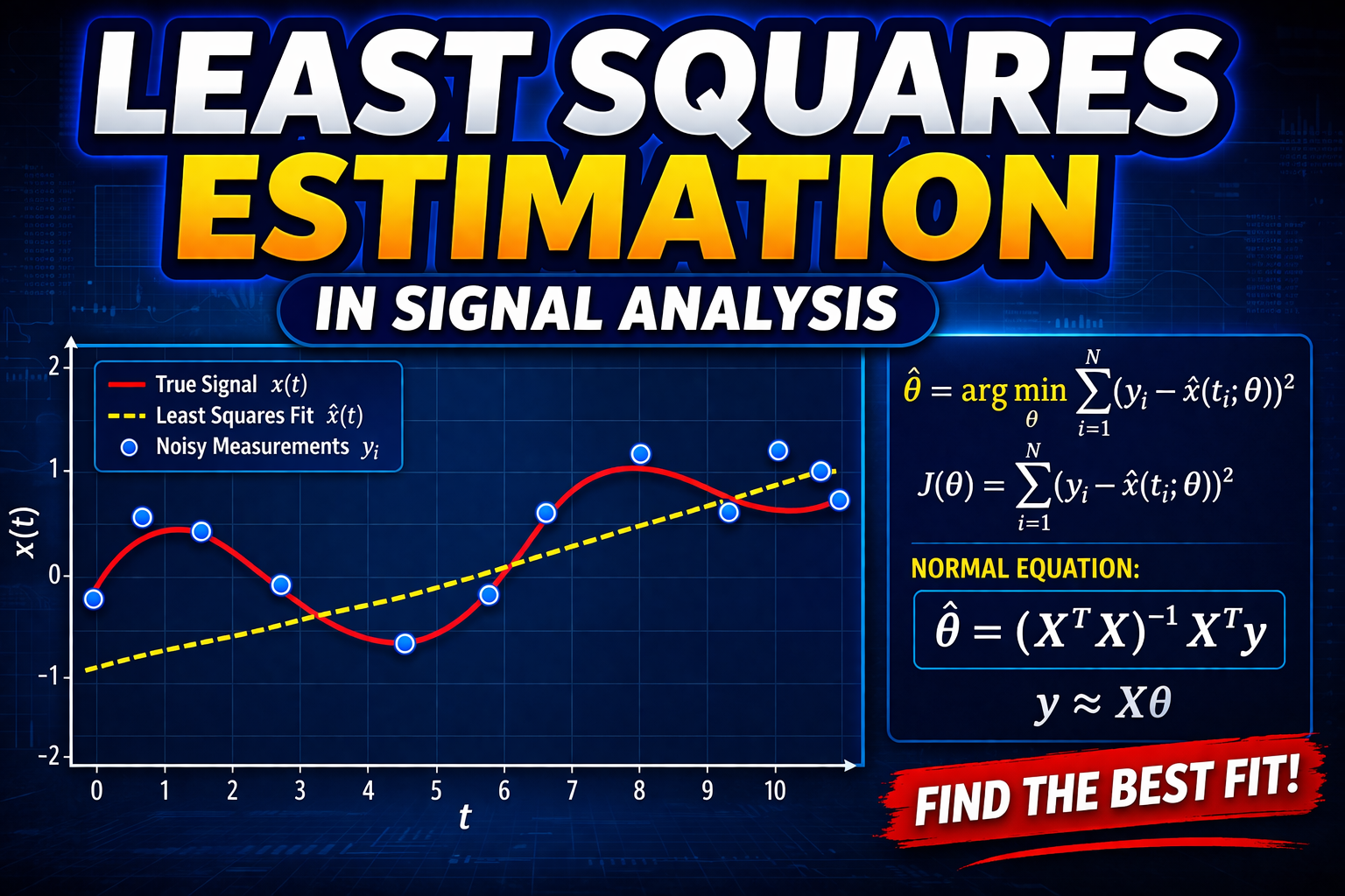 Least Squares Estimation in Signal Analysis